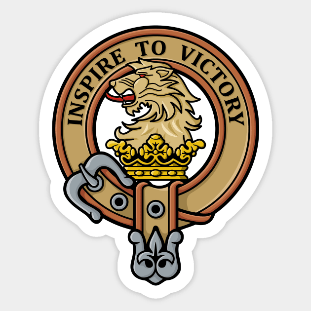 Clan Currie Lion Crest Sticker by sifis